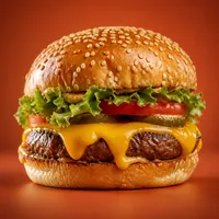 Hamburguesa de res con queso
